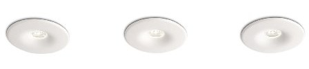 PHILIPS Smart Spots, Einbauspots mit 2,5W, inklusive Leuchtmittel, EEK A+, 3-flammig 598433116