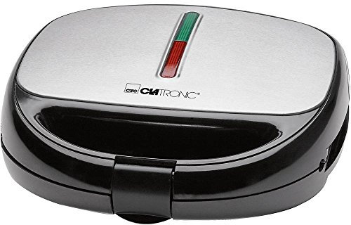 Clatronic® Sandwichmaker 3 in 1 | Sandwichtoaster, Waffeleisen und Kontaktgrill | 800W | Antihaftbeschichtung | wärmeisolierter Griff | Toaster Sandwichtoaster | Sandwich Maker | ST/WA 3670
