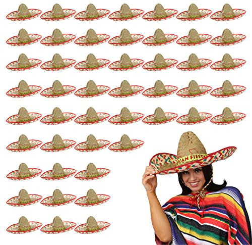 ILOVEFANCYDRESS ROT-MEXICO SOMBRERO MEXIKANISCHER HUT PARTY BANDIT FIESTA FASCHINGSZUBEHÖR amp; IDEAL FÜR HERREN DAMEN