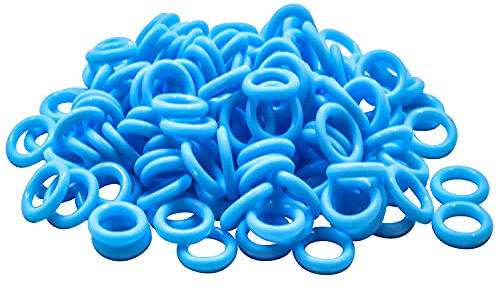 ThreeBulls 120Pcs Rubber O-Ring Switch Dampeners Keycap sky blue for Cherry MX Key Switch Keyboards Dampers