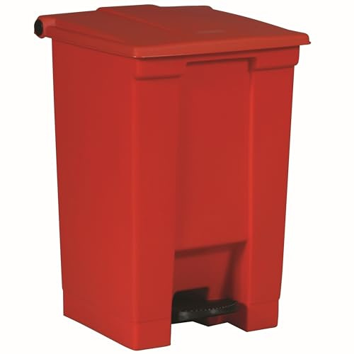 Rubbermaid Commercial Products Commercial Products FG614400RED Poubelle à Pédale 45,4 L HDPE, Rouge