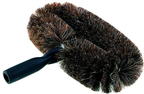 Unger StarDuster Wall Cleaning Brush - Cobweb Duster & Ceiling Fan Cleaner Brush - Fits Any Telescopic Pole, Brown, Oval