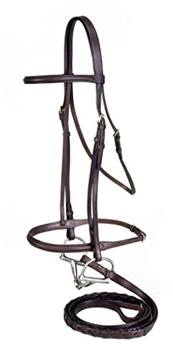 Profi-Tack Hunter Trense mit Zügel Brown Full