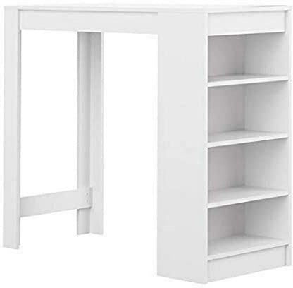 Symbiosis Aravis barbord, vit, 115 x 50 x 102,7 cm