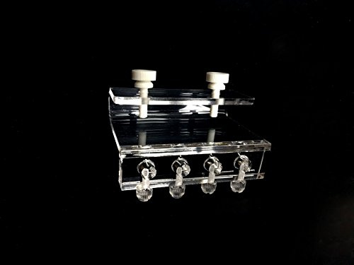 Soft Tube-Halterung für Dosierpumpe Luftpumpe (4 Röhren) Acryl Aquarium Fixture Halter Wasserpfeife Clip Wasser Clamp für Holding Weichen Schlauch