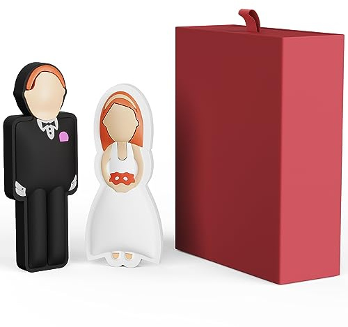 Pendrive 16GB 2 Piezas Flash Drive USB 2.0 Almacenamiento Externo Práctico Memoria USB 16 GB Divertida Pen Drive Económico Regalo de Bodas para La Familia/Amigos/Recién Casados by FEBNISCTE
