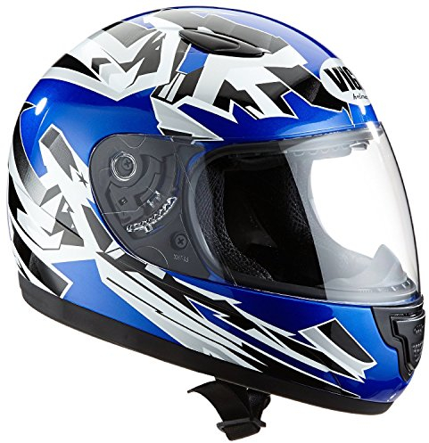 protectWEAR Casco moto bambino blu SA03-BL - S