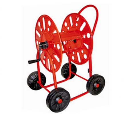 Schlauchwagen m. 4 Rädern 3/4 Zoll für 90 m, Gartenschlauchwagen Schlauchtrommel