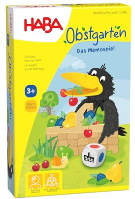 HABA Obstgarten: Das Memospiel – Kooperatives Farb- und Merkspiel - Für Kinder ab 3 Jahren – Fördert Konzentration und Teamfähigkeit – 1004610001