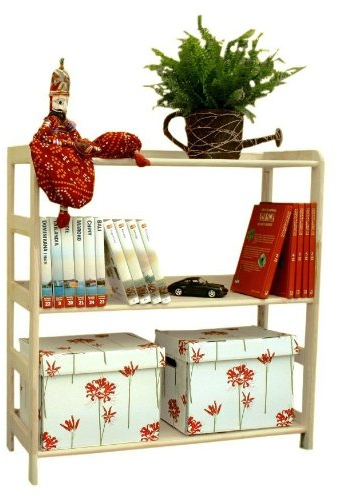 HOLZREGAL Kiefer Massiv Regal Bücherregal Büroregal Modulregal R-* 8 Varianten (R-01 HxBxT 89x63x33 cm)