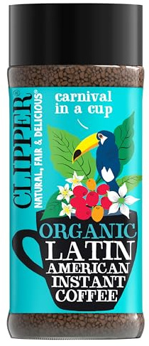 Clipper Instant Coffee, Latin American, 3.5oz jar (100g)