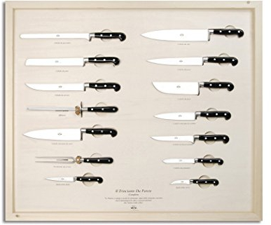 Coltellerie Berti - Il Trinciante da Parete - Completo - Set coltelli cucina forgiati