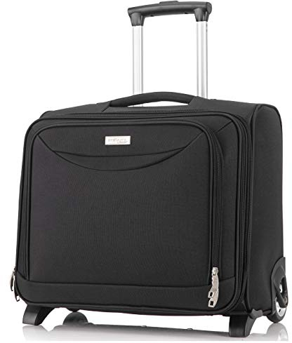 DK Luggage Starlite Super Lightweight Business Travel Laptop Case 2 Wheels Fit up to 15.6 Laptop