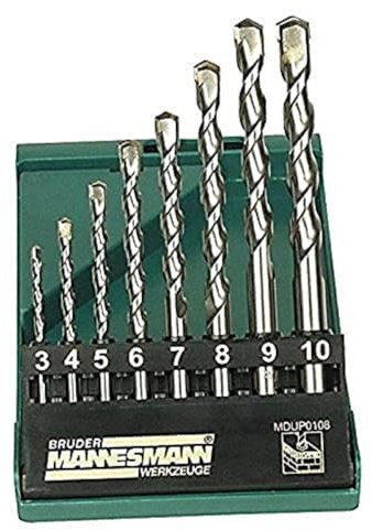 Brüder Mannesmann Werkzeug Profi-Steinbohrersatz, 8-tlg., M54309