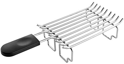 Kitchenaid 5KTBW222 Brötchenaufsatz Brötchenröstaufsatz, Edelstahl, silber/schwarz