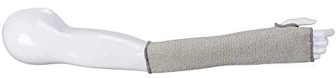 Portwest A689 Cut D13 14 inch (35cm) Sleeve Machine Washable | Grey, One Size, EN 407 (X1XXXX), EN ISO 21420, 13 Gauge Liner, Food Safe