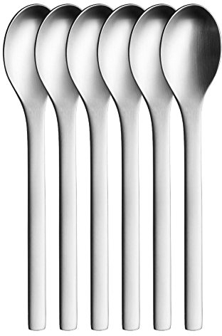 Puresigns One Extra Kaffeelöffel-Set aus 18/10 Edelstahl, 6 Stück, Matt, Langlebig & Spülmaschinenfest, Ideal für Kaffee und Dips, Geschenkbox Inklusive - Perfektes Einzugsgeschenk