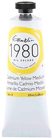 Gamblin 1980 - Oelfarbe - Kadmiumgelb Mittel - 37 ml