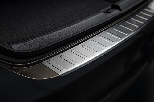 Avisa Edelstahl Heckstoßstangenschutz kompatibel mit Volkswagen Golf VII 3/5 türer 2012-2017 & FL 2017-2019 'Ribs', Silber | kompatibel mit Volkswagen Golf VII 3/5 türer 2012-2017 & FL 2017-2019 - Silber