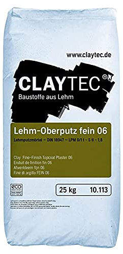 CLAYTEC Lehmoberputz fein 06 Sackware trocken