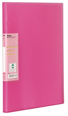 Pentel Recycology Vivid - Raccoglitore per presentazione, formato A4, 30 tasche