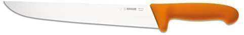 Giesser, coltello da macello giallo, lunghezza lama 27 cm, forma sottile, coltello professionale