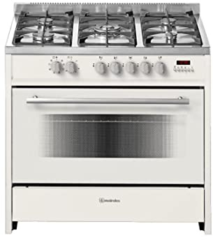 Meireles E 911 CR - Cocina (Independiente, Color blanco, Botones, Giratorio, 121L, Eléctrico, Grande)
