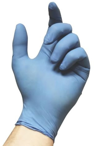 Ansell VersaTouch 92-200 Nitril-Handschuhe, Chemikalien- und Flüssigkeitsschutz, Schutz bei Mechanik-, Industriel- und Chemikalienarbeiten, Blau, Größe S (100 Handschuhe)