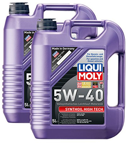 2x LIQUI MOLY 1307 Synthoil High Tech 5W-40 Motoröl Vollsynthetisch 5L