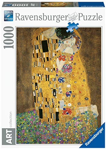 Ravensburger - Puzzle Klimt Il Bacio, 1000 Pezzi, Puzzle Arte per Adulti e Ragazzi, Quadri Famosi da Esporre, Idea Regalo per Lei o Lui, 70x50 cm