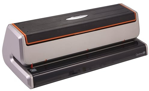 Swingline Optima 20 elektrisk 3-hålslagning, hålslagare, 20 ark hålkapacitet, syltbeständig, silver (74520)