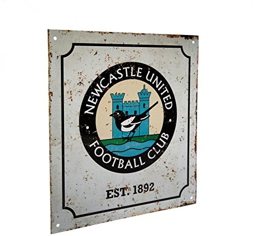 Newcastle United FC Retro Logo Sign