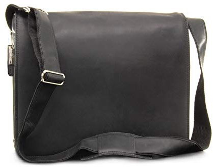 VISCONTI - Herren Leder Laptoptasche 15 16 Zoll - Schultertasche Extra Groß - Arbeitstasche für Laptop und Notizbuch A4 - Harvard 16054