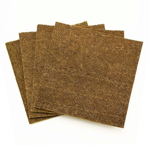 Terra Exotica Kokosfasermatte 30 x 30 cm - 4er Set, Terrarienrückwand aus Kokosfaser, Diese Kokosfaserrückwände sind in 30x30 cm, 40x40 cm und 50x50 cm erhältlich