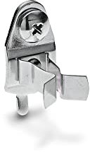 Triton Products Gancio per Pannello Forato con Clip a Molla estesa, Lega di Acciaio, Argento, Confezione da 10, unità