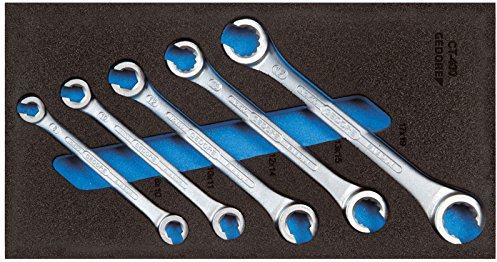 GEDORE 1500 CT1-400 Doppelringschlüssel-Satz, offen, in Check-Tool-Modul, 1 Stück