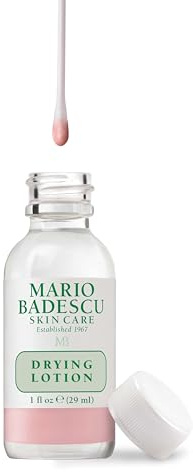 Mario Badescu Drying Lotion for All Skin Types| Blemish Spot Treatment with Salicylic Acid and Sulfur | Dries Surface Blemishes | 1 Fl Oz