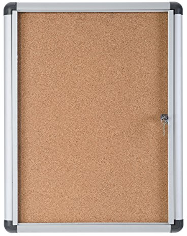 Bi-Office Anslagstavla Enclore Extra Kork, Anslagstavla Inomhus Gjuten aluminium, Upprätt 4 x A4, Beige (Natural), 490x664 cm