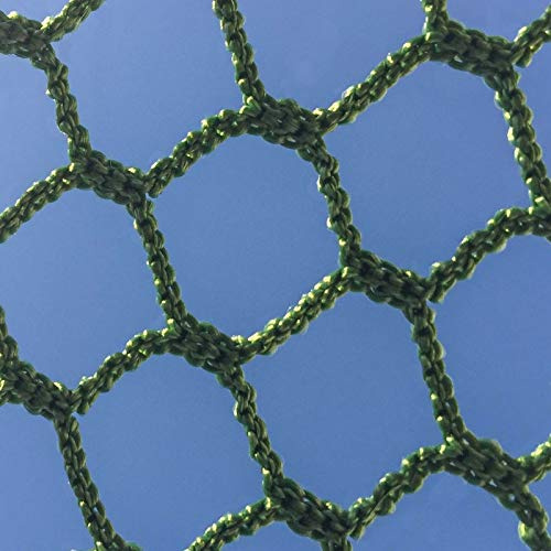 FORB Golfnetz - 3m x 3m x 3m Golfkäfignetz in Grün - EIN Starkes Ersatz-Netz für den Golfkäfig