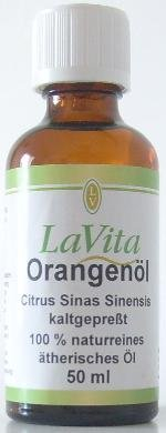 Lavita Orange, kaltgepreßt 50ml - 100% naturreines ätherisches Öl