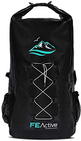 FE Active Dry Bag Waterproof Backpack - 30L Eco Friendly Bag for Men & Women for Fishing, Travel, Hiking, Beach & Survival Gear. Storage for Camera & Camping Accessories. | Designed in California, USA