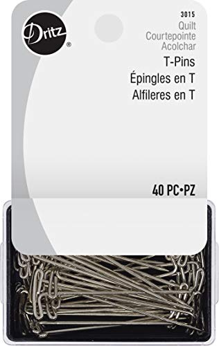 Dritz 3015 T-Pins Pins, 1-3/4-Inch (40-Count)