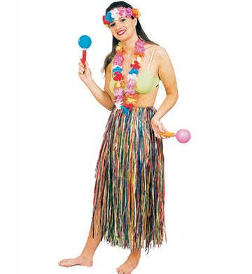 Party Discount Bastrock, ca 90 cm lang, bunt PREISHIT