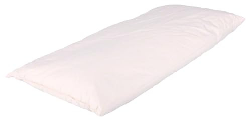 Sport-Tec Dinkelkopfkissen 80x40 cm – Wärmekissen & Körnerkissen mit Natur Dinkelspelz – Atmungsaktives Nacken- & Kopfkissen aus Baumwolle für Schlaf, Entspannung & Wärmetherapie
