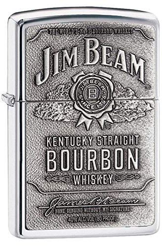 Zippo Jim Beam | Emblem Lighter - Mechero, Color Color Plateado