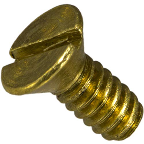 Hard-to-Find Fastener 014973127688 Slotted Flat Machine Screws, 4-40 x 1/4, Piece-60