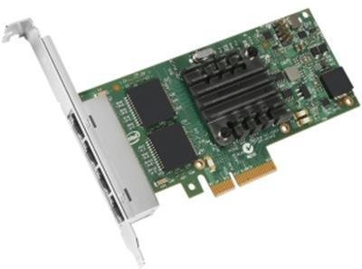 Intel I350-T4 Interne Ethernet 1000 Mbit/s - Cartes réseau (Interne, avec Fil, PCI-E, Ethernet, 1000 Mbit/s, Vert)