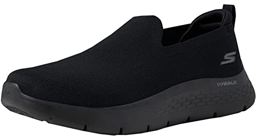 Skechers Men's Afterburn M. Fit Fashion Sneakers – Leather Upper, Memory Foam Insole, Rubber Outsole, Black/Charcoal, 13 X-Wide