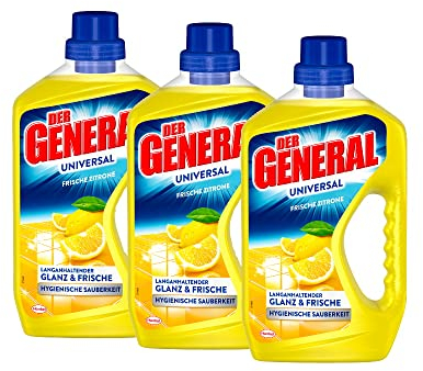 3xDer General Allzweckreiniger Zitrone, 0,75 l