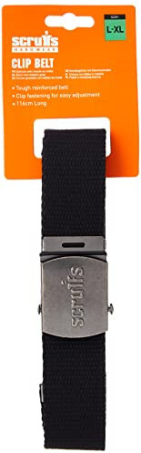Scruffs T50304 Cotton Adjustable Clip Belt Black One Size